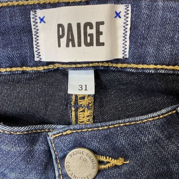 Paige Verdugo  Skinny Stretch Ankle Jeans Nottingham‎ Dark Wash Size 31 - Picture 12 of 15